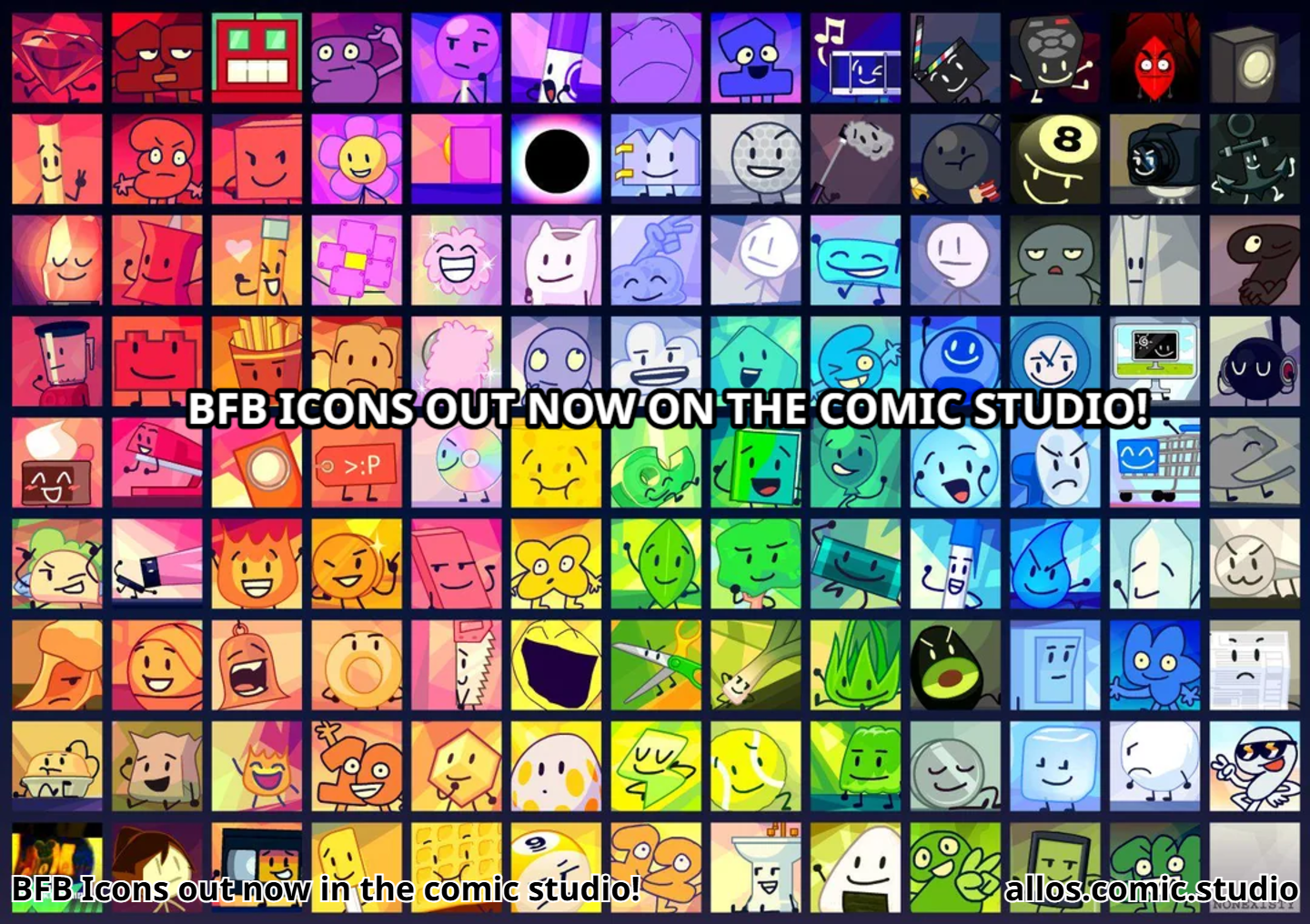 BFB Icons out now in the comic studio!