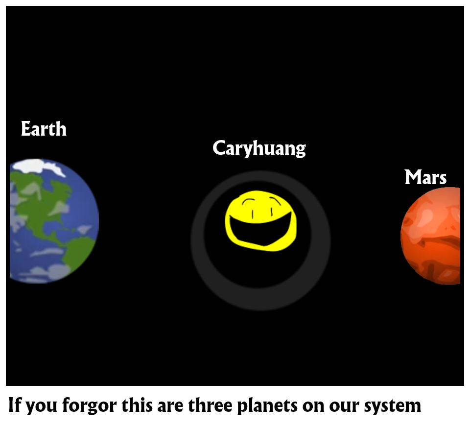 If you forgor this are three planets on our system